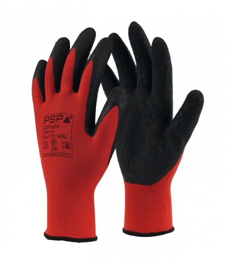 PSP 10-110 Allround Latex Lite Werkhandschoen (12 Paar) Zwart