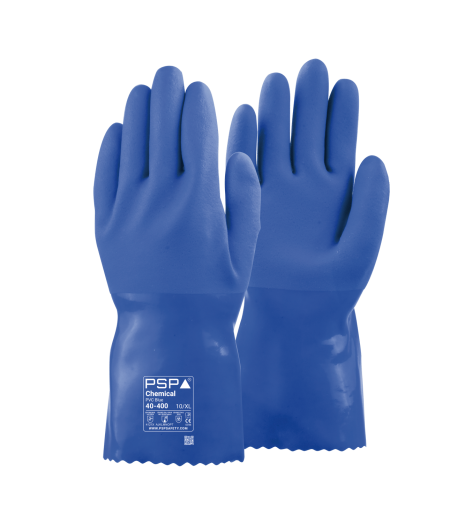 PSP 40-400 Chemical PVC Blue Werkhandschoen (12 Paar)