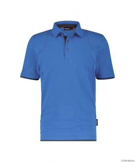Dassy Polo Orbital Azuurblauw/Antracietgrijs