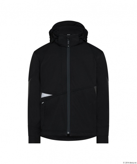 Dassy Softshelljas Gravity Next Zwart/Antracietgrijs