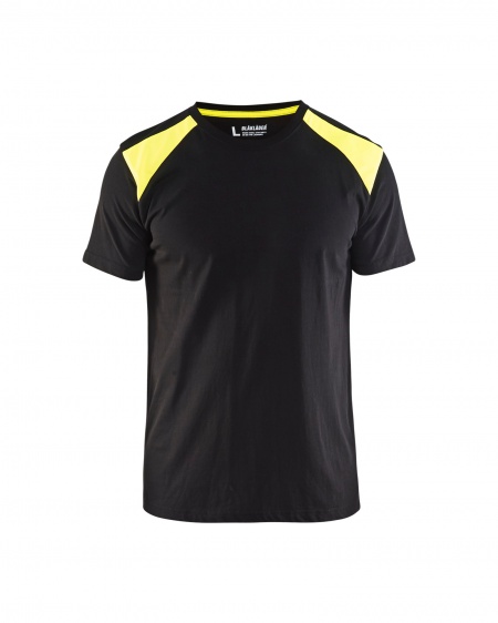 Blaklader T-shirt 3379 (3 Stuks) Zwart/Geel
