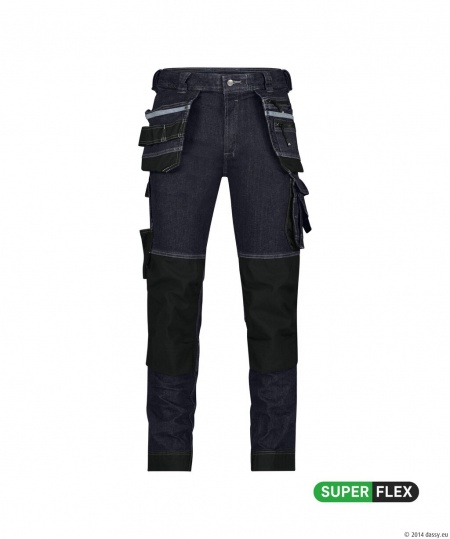 Dassy Stretch Holsterzakkenjeans Met Kniezakken Melbourne