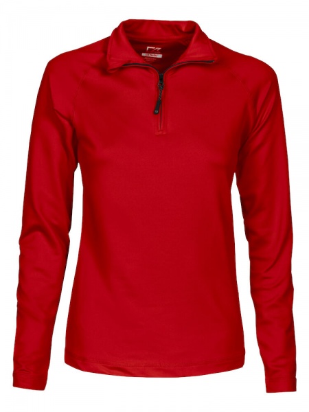 Cutter & Buck Coos Bay Half Zip Dames Rood