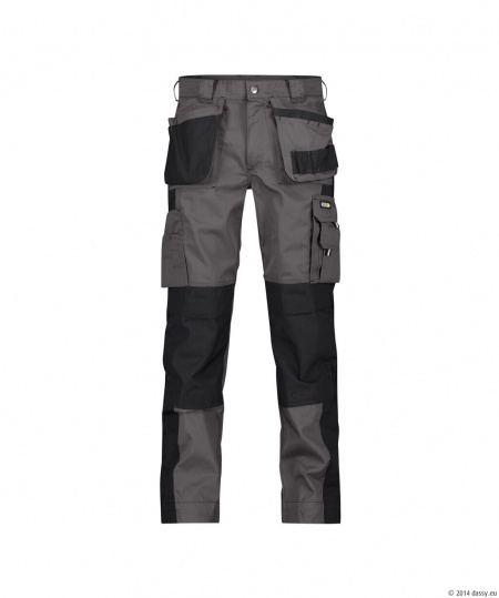 Dassy Werkbroek Seattle 245g Cementgrijs/Zwart