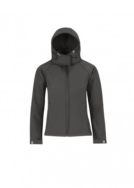 B&C Hooded Softshell / Women Grijs