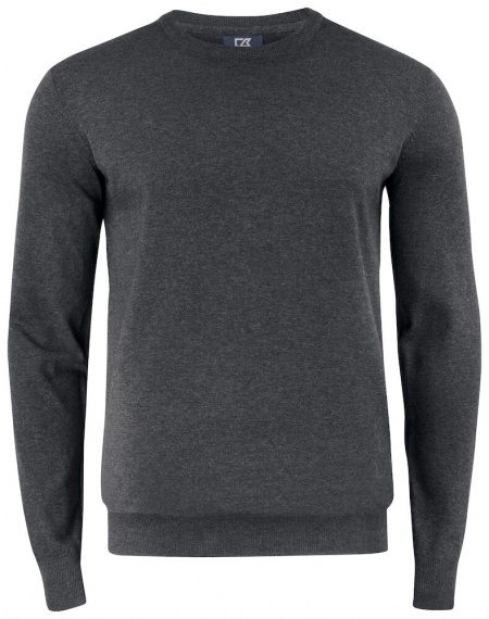 Cutter & Buck Oakville Crewneck Heren Antraciet Melange