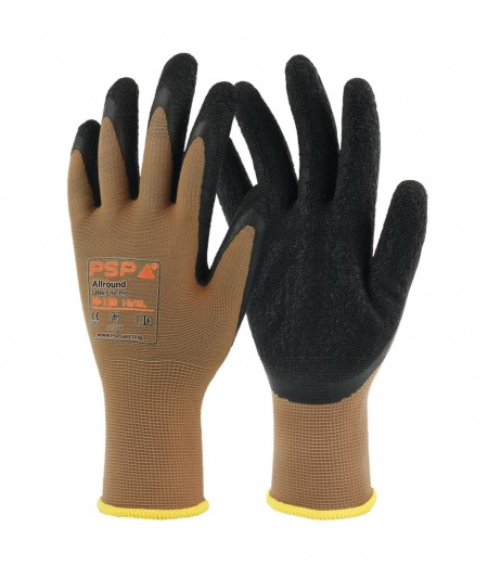 PSP 10-120 Allround Top Latex Lite Werkhandschoen (12 Paar) Zwart