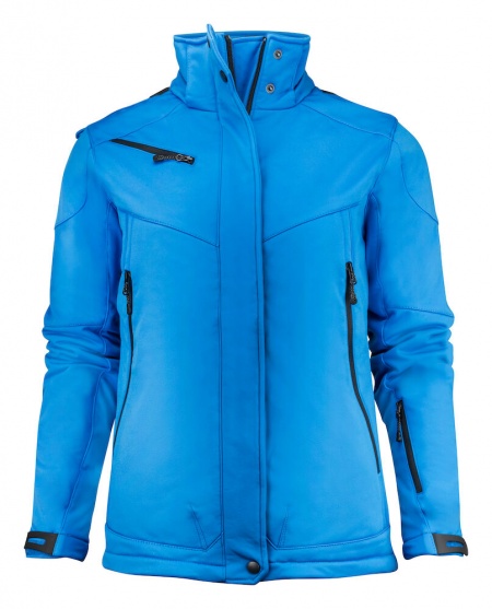 Printer Essentials Skeleton Lady Padded Softshell Jacket Koningsblauw