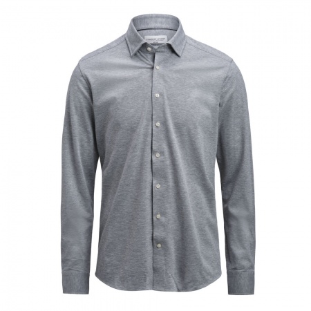 J. Harvest & Frost Indigo Bow 135 Regular Fit Heren Grijs Mêlée