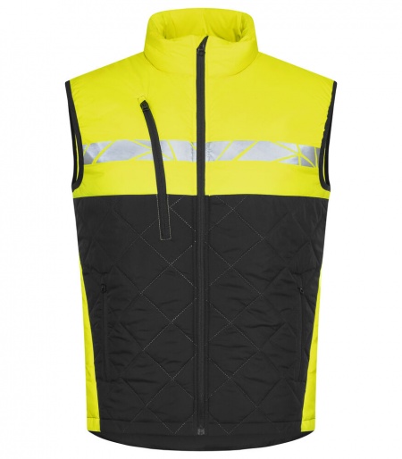 Projob Progression 7700 Bodywarmer Fluo Geel/Zwart