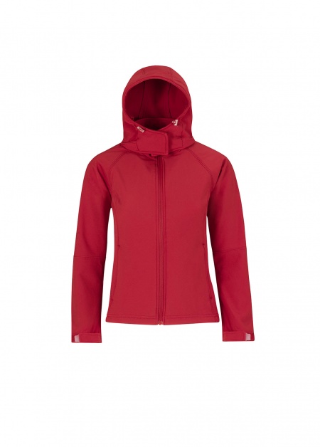 B&C Hooded Softshell / Women Rood