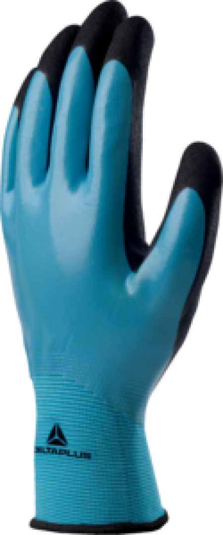 Deltaplus Wet & Dry VV636BL Handschoenen (12 Paar) Koningsblauw