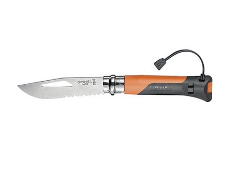 Opinel Zakmes Outdoor RVS Oranje Virobloc