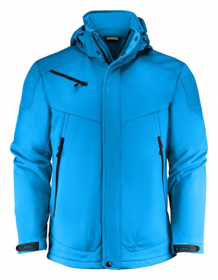 Printer Essentials Skeleton Padded Softshell Jacket Koningsblauw