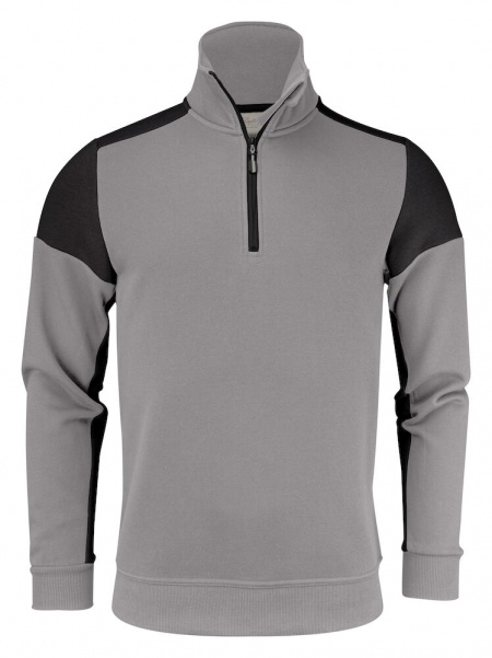 Printer Prime Halfzip Sweater Staalgrijs/Zwart