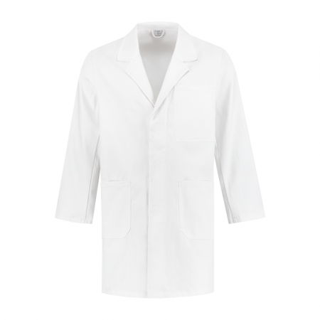 BT Stofjas Classic Drukknopen katoen Wit