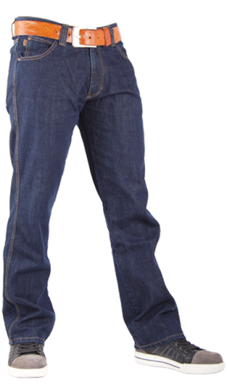 Crosshatch Rider Jeans Broek Donker Blauw