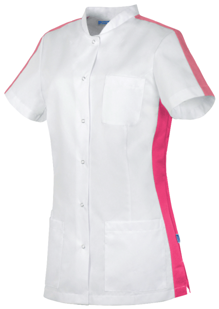 De Berkel Damesjack Kristel Wit/Fuchsia