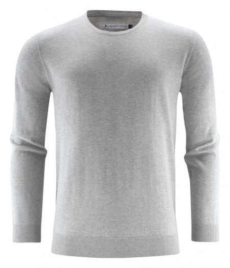 Harvest Ashland U Gebreide Sweater Heren Grijs Mêlée