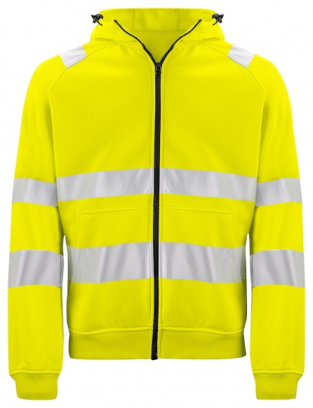 Projob 6132 Signalisatie Hoodie ISO20471 Klasse 3 Fluo Geel/Zwart