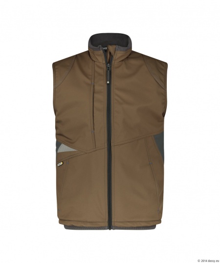 Dassy Bodywarmer Fusion Leembruin/Antracietgrijs