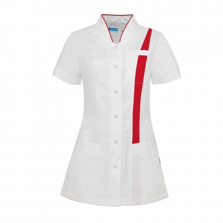 De Berkel Damesjack Lara Wit/Rood