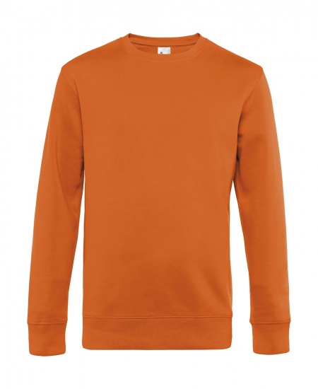 B&C King Crew Sweater  Oranje