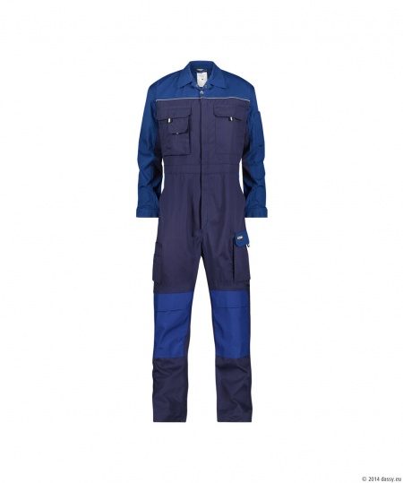 Dassy Overall met Kniezakken Cannes Marineblauw/Korenblauw