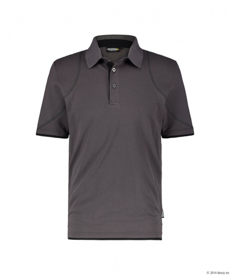 Dassy Polo Orbital Antracietgrijs/Zwart