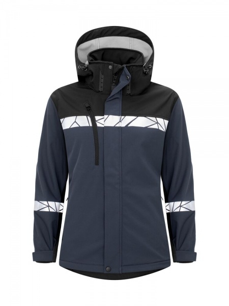 Projob Progression 7417 Softshell Dames Marine/Zwart