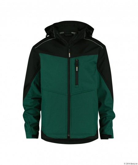 Dassy Softshell Jakarta Flessengroen/Zwart