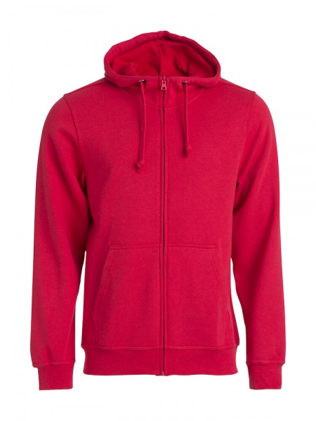 Clique Basic Hoody Full Zip 021034 (2 Stuks) Rood