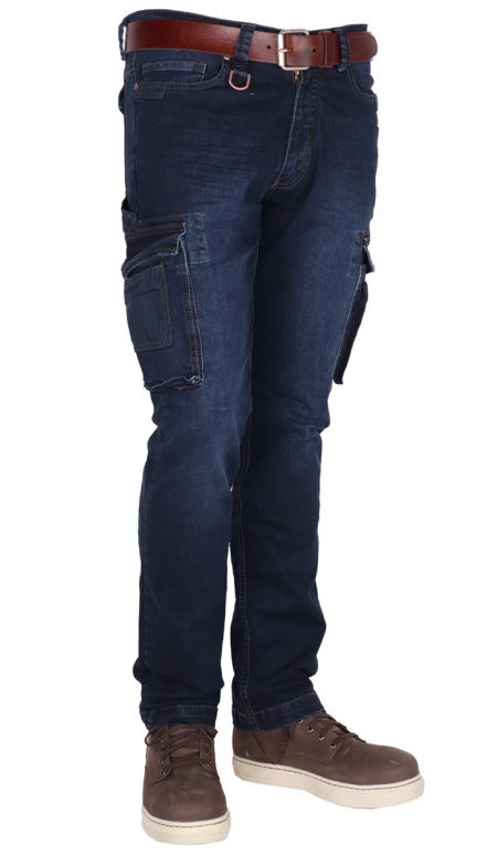 CrossHatch Bronco C1 Stretch Werkjeans Marine