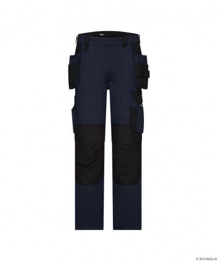 Dassy Werkbroek Rossi Flex Nachtblauw/Zwart