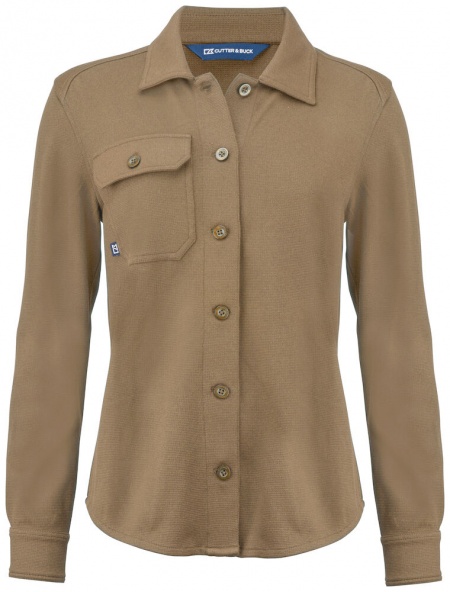 Cutter & Buck Advantage Leisure Shirt Dames Khaki