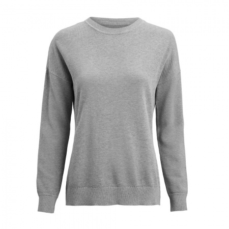 Harvest Ashland Casual Gebreide Sweater Dames Grijs Mêlée