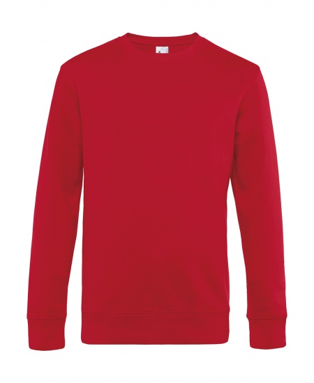 B&C King Crew Sweater  Rood