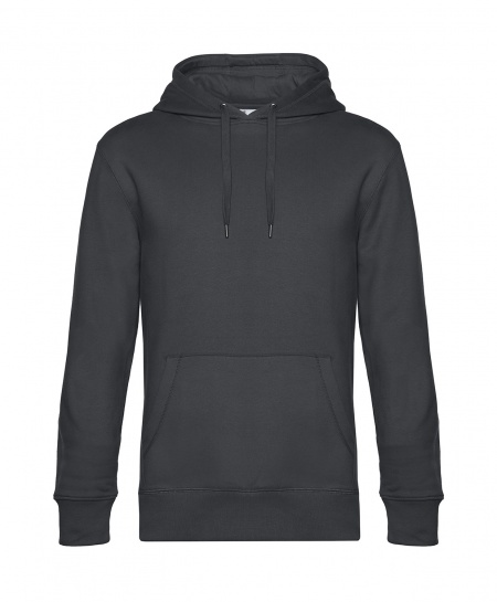 B&C King Hooded Hoodie  Donkergrijs