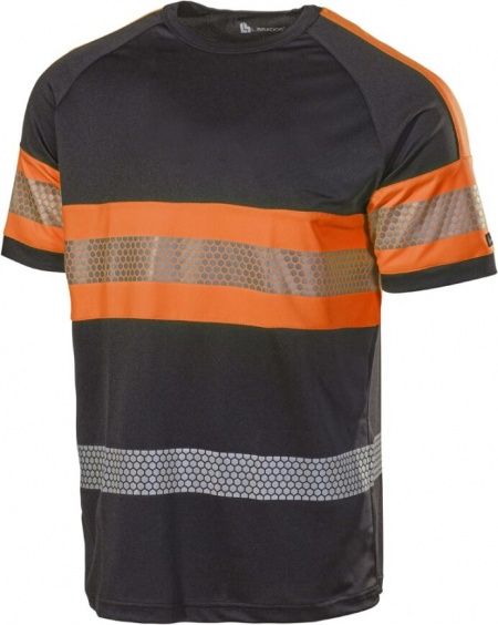 L. Brador T-Shirt 6110P Fluo Oranje/Zwart