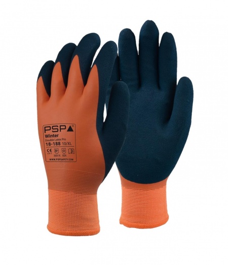 PSP 18-188 Winter Double Latex Pro Werkhandschoen (12 Paar)