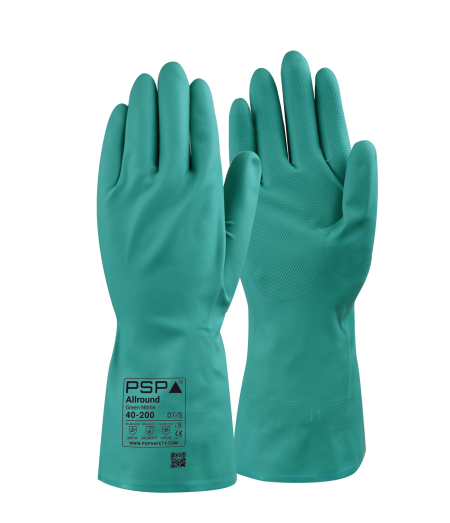 PSP 40-200 Groene Nitril Werkhandschoen (12 Paar)