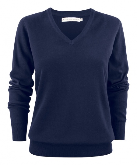 Harvest Ashland V Gebreide Sweater Dames Marine