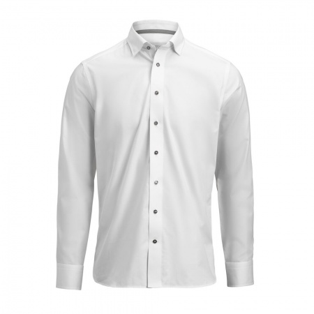 J. Harvest & Frost Yellow Bow 56 Slim Fit Heren Wit/grijs