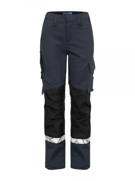 Projob Progression 7512 Stretchbroek Met Kniezakken Dames Marine/Zwart