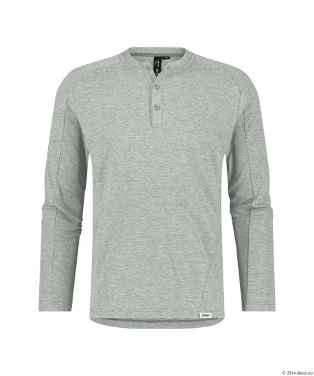 Dassy Henley Shirt Serengeti Miragegrijs