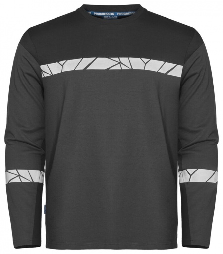 Projob Progression 7002 T-Shirt Lange Mouwen Grijs/Zwart