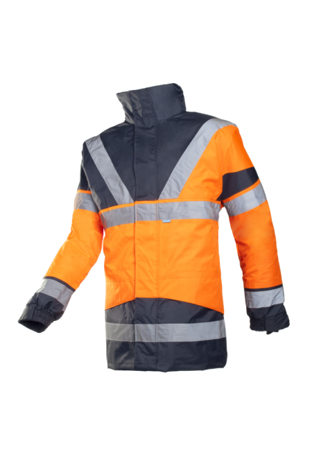 Sioen Skollfield regenjas met uitneembare bodywarmer  Fluo Oranje/Marine