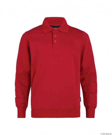 Dassy Polosweater Lucid Rood