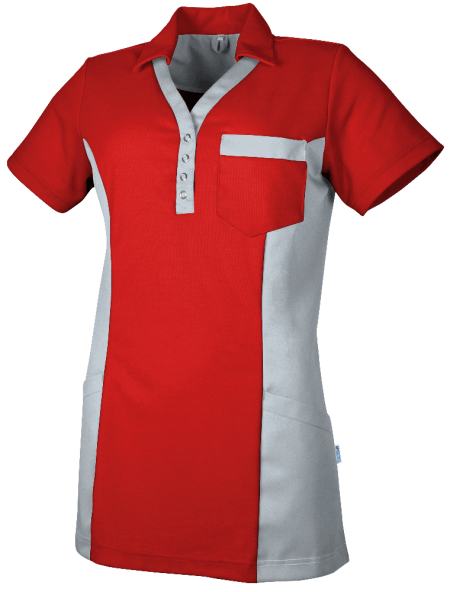 De Berkel Dames Polo Dana Rood/Grijs