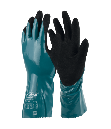PSP 40-280 Chemical Nitrile Sandy Chem Werkhandschoen (12 Paar) 